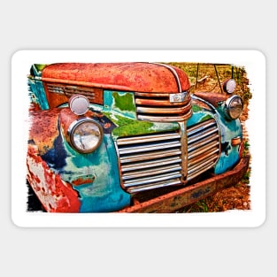 Colorful GMC Truck Magnet